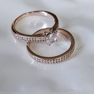 Rose Gold Bridal Set
